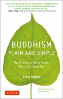 Buddhism plain and simple : the practice of being aware, right now, every day