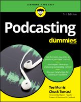 Podcasting for dummies