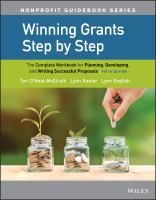 Winning grants step by step : the complete workbook for planning, developing, and writing successful proposals