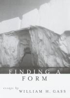 Finding a form : essays